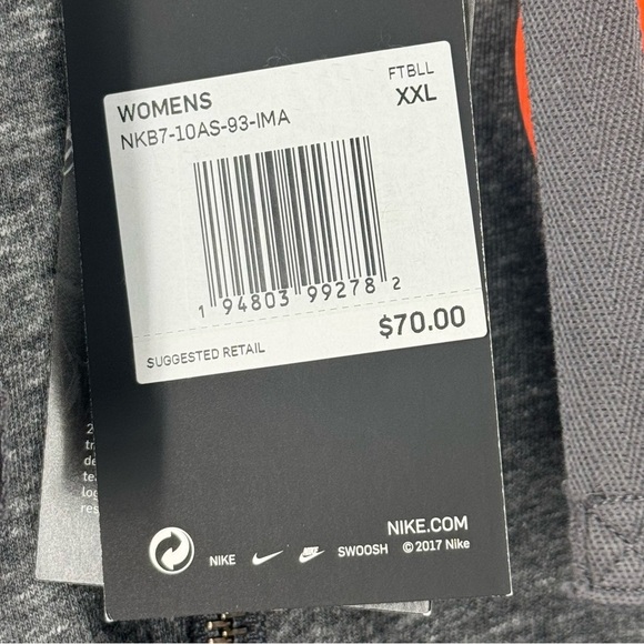 Nike Cleveland Browns Full Zip Hoodie Women's Size XXL NWT - Picture 4 of 6